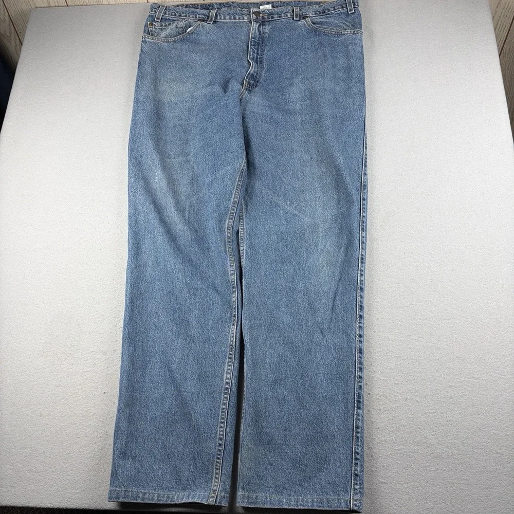 Vintage 1998 Levi's 540 Orange Tab Relaxed Jeans 44x36 (Fits 44x34)